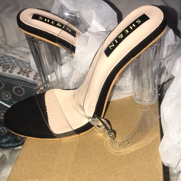 black and clear heels ! - Picture 1 of 2